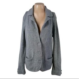 Saks Grey Cashmere Cardigan